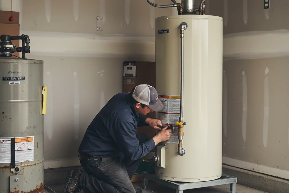 Water heater and shutoff valve replacement in Port Norris