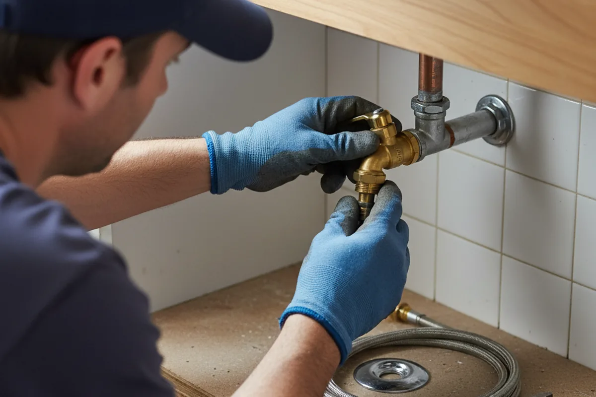 Shutoff valve and fitting work during Emergency Plumbing in Port Norris